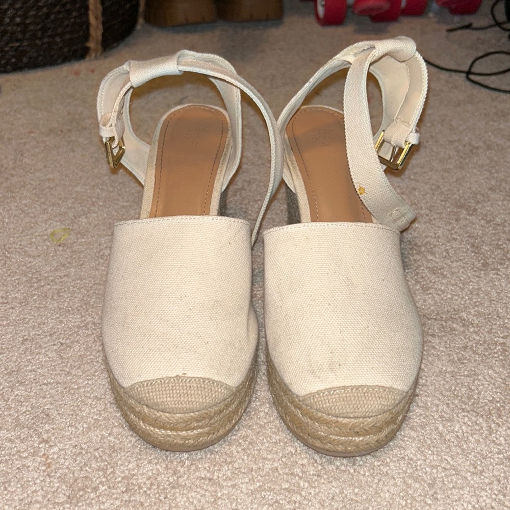 Cream colored wedges